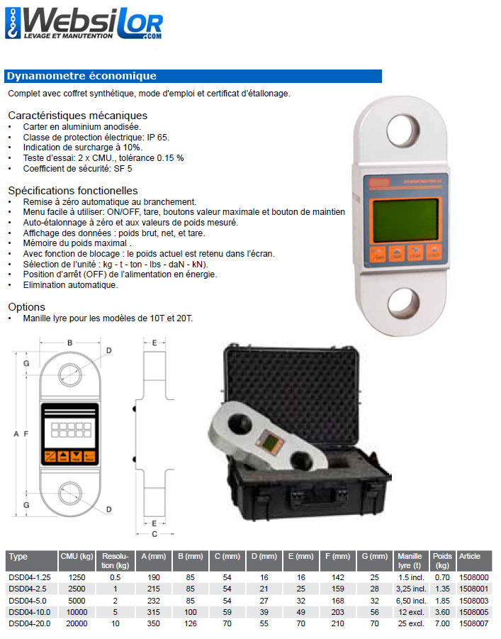 Informations technique de DSD04-2T5