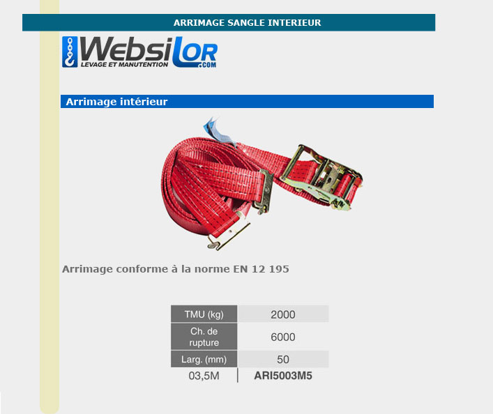 Informations technique de ARI5003M5