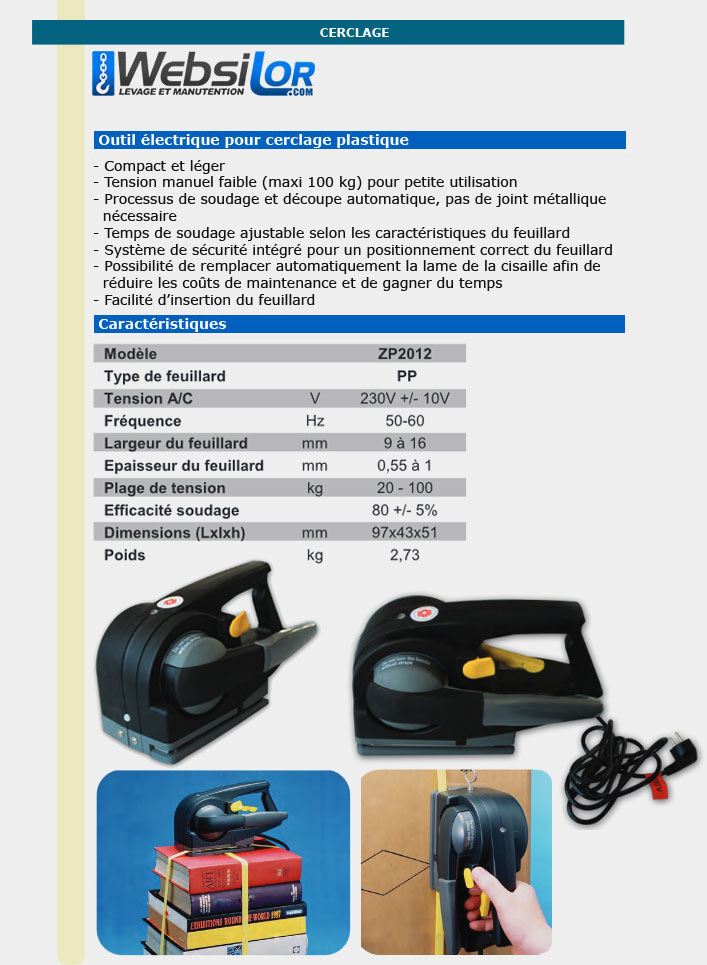Informations technique de TP 601 MV