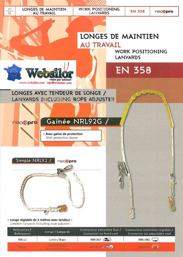 Informations technique de NRL92G