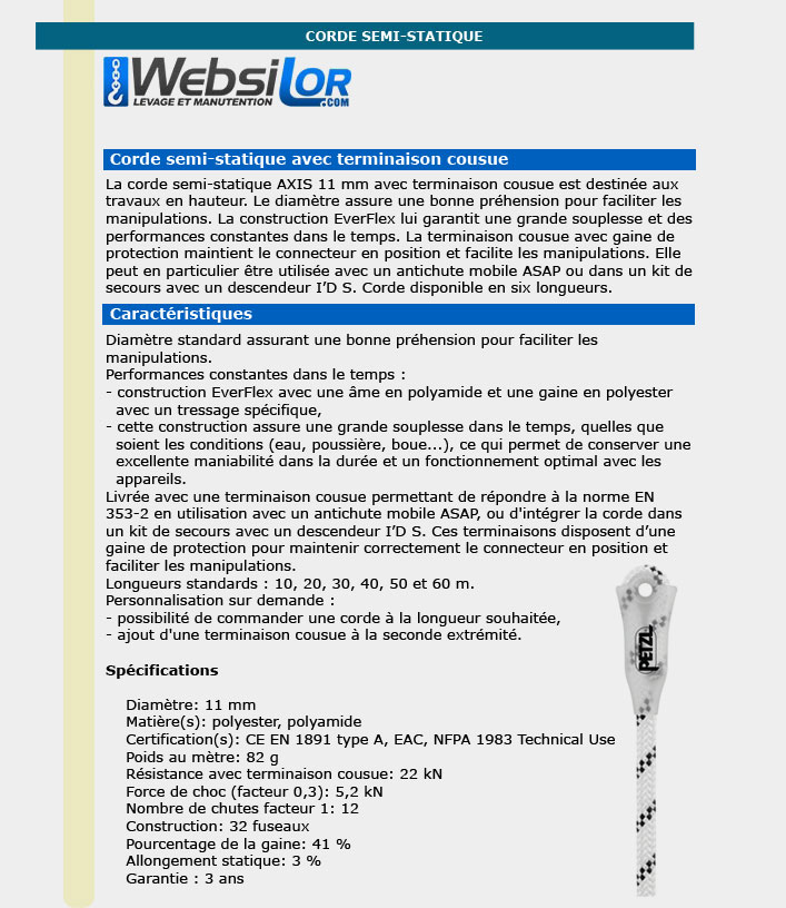 Informations technique de R74YT 050