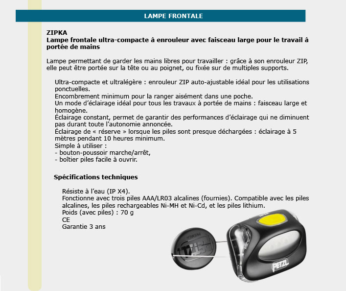 Informations technique de E79AZB