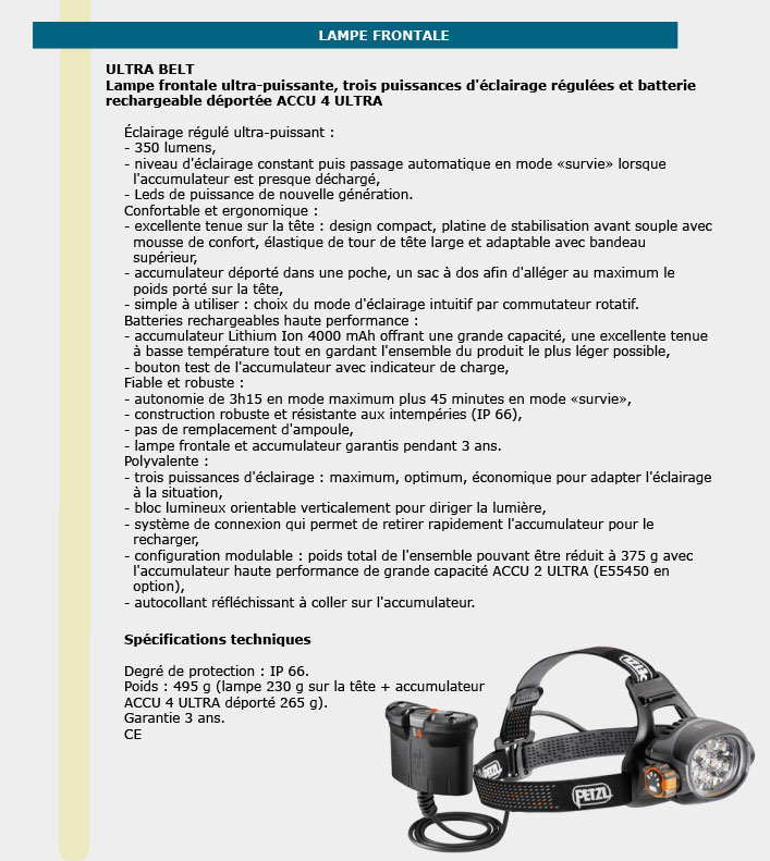 Informations technique de E53 AC