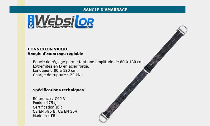 Informations technique de C42 V